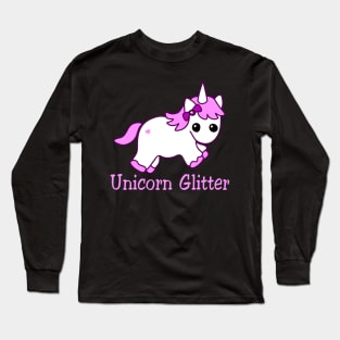 Lovely Baby Unicorn Glitter Costume Gift Long Sleeve T-Shirt